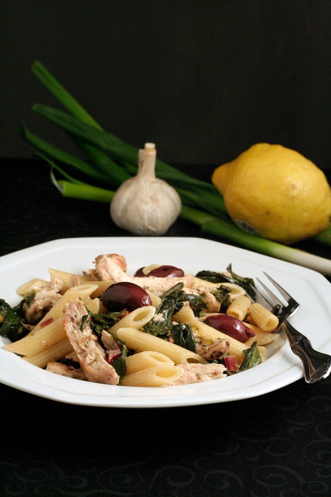 Chicken And Penne Pasta With Kalamata Olives