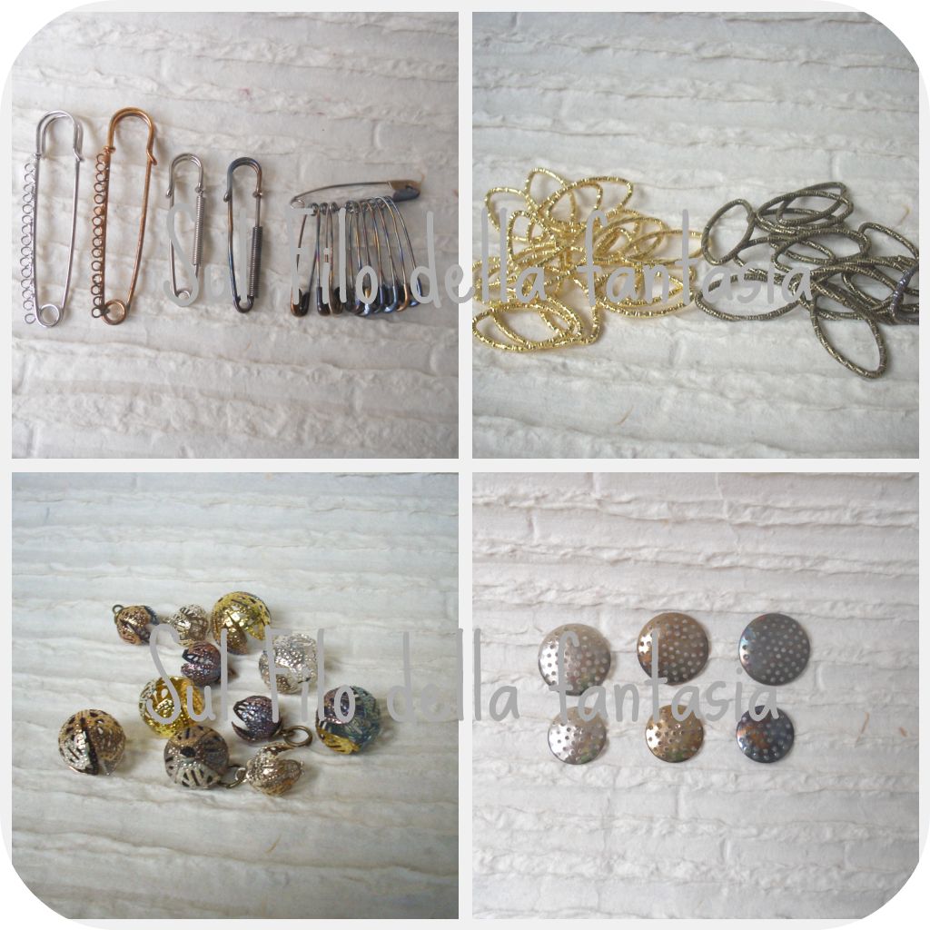 4 Fassungen in antik Bronze für 16 mm Cabochons