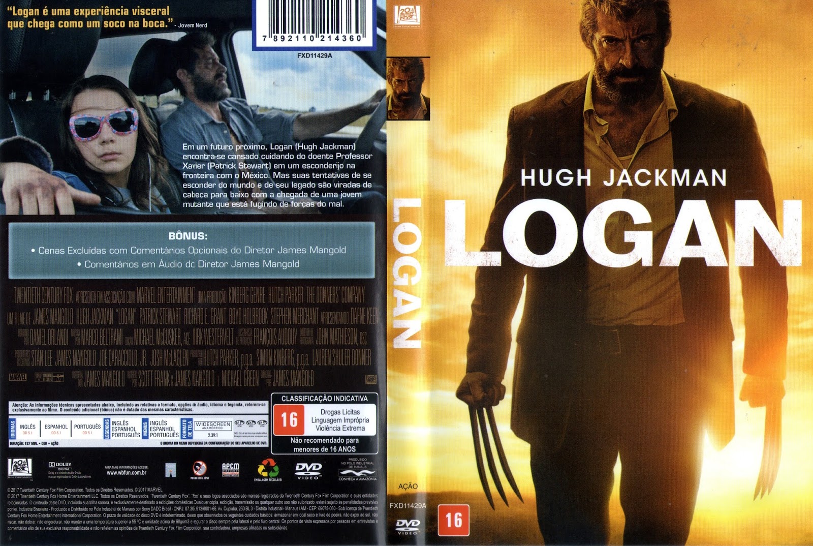 Mega Covers Gtba Logan (2017) Capa Oficaial Filme DVD