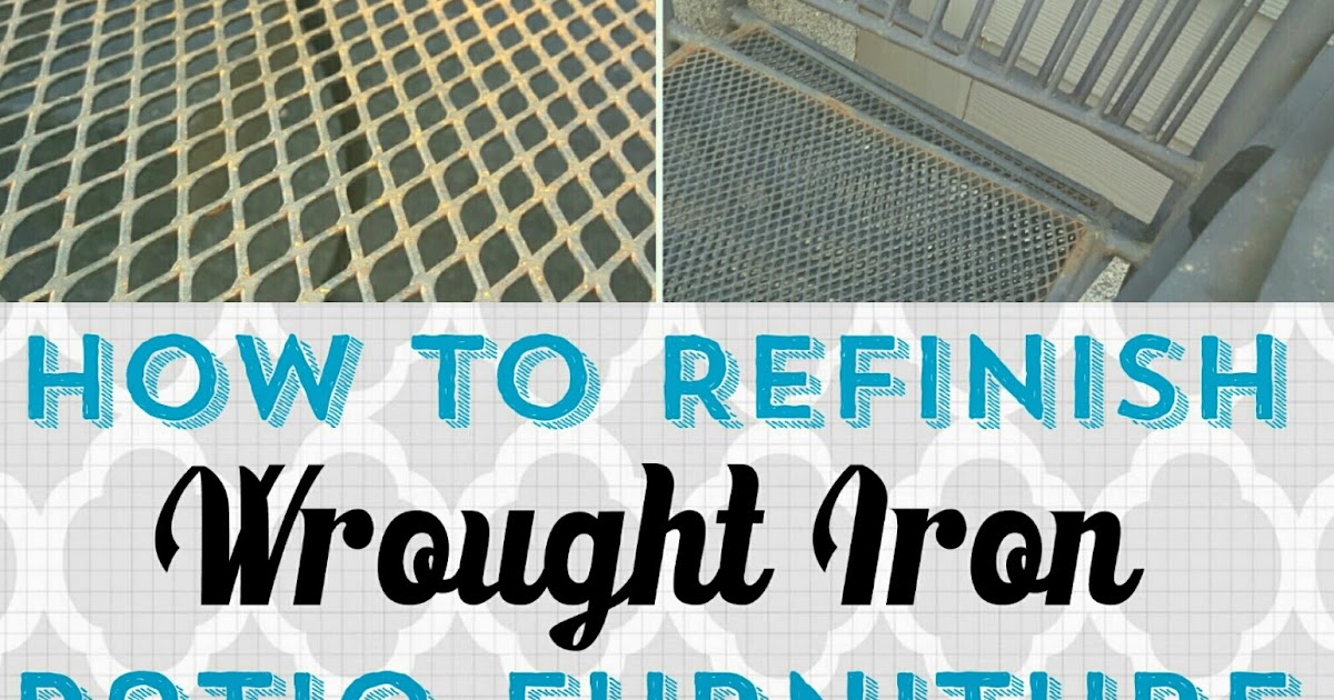 So Much To Make How to Refinish Wrought Iron Patio Furniture