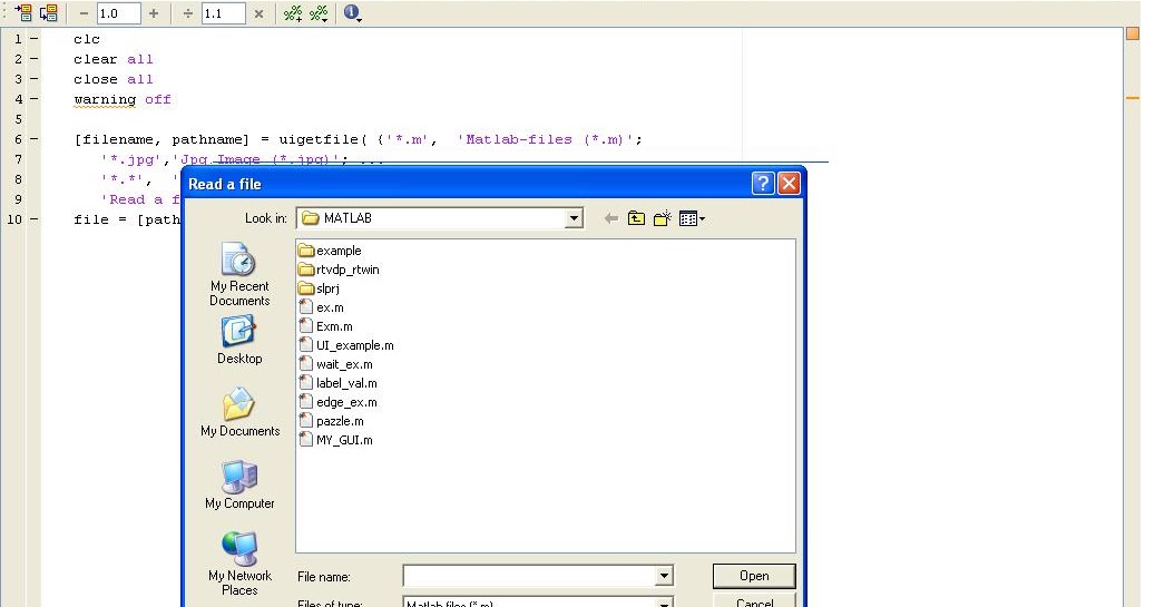 Programming Tips: Matlab access file from uigetfile dialog box Example ...