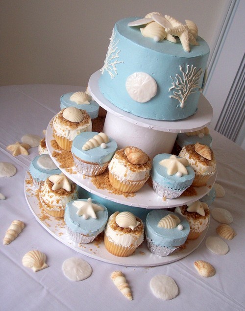 Oh One Fine Day WEDDING CAKES BEACH STYLE