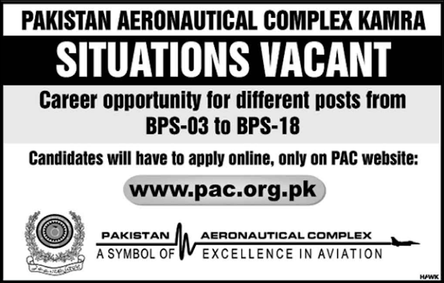 Jobs In Pakistan Aeronautical Complex