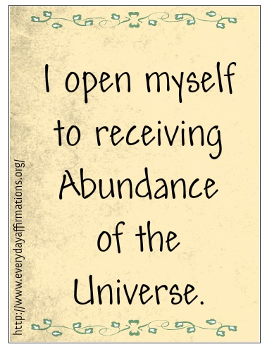 Affirmations for Abundance, Daily Affirmations