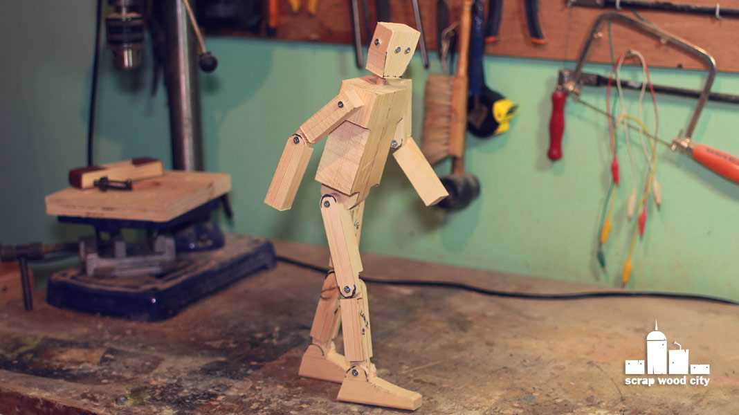 scrap wood city: How to make Scrapy, my wooden animated puppet ( quick ...