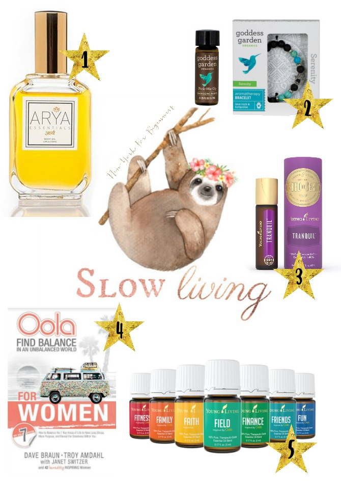 a holiday gift guide with mindfulness gifts for slow living