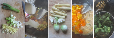 Zubereitung Rotes Thai-Curry mit Gemüse und Tofu