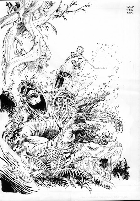 SWAMP THING #22 cover by Guillem March