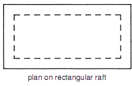 Simple rectangular raft.