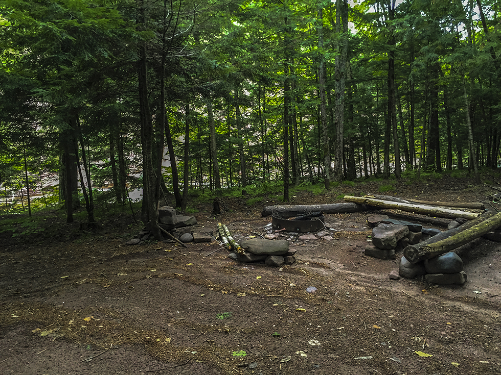Hiker's North Campsite on the North Country National Trail - Copper Falls Segment
