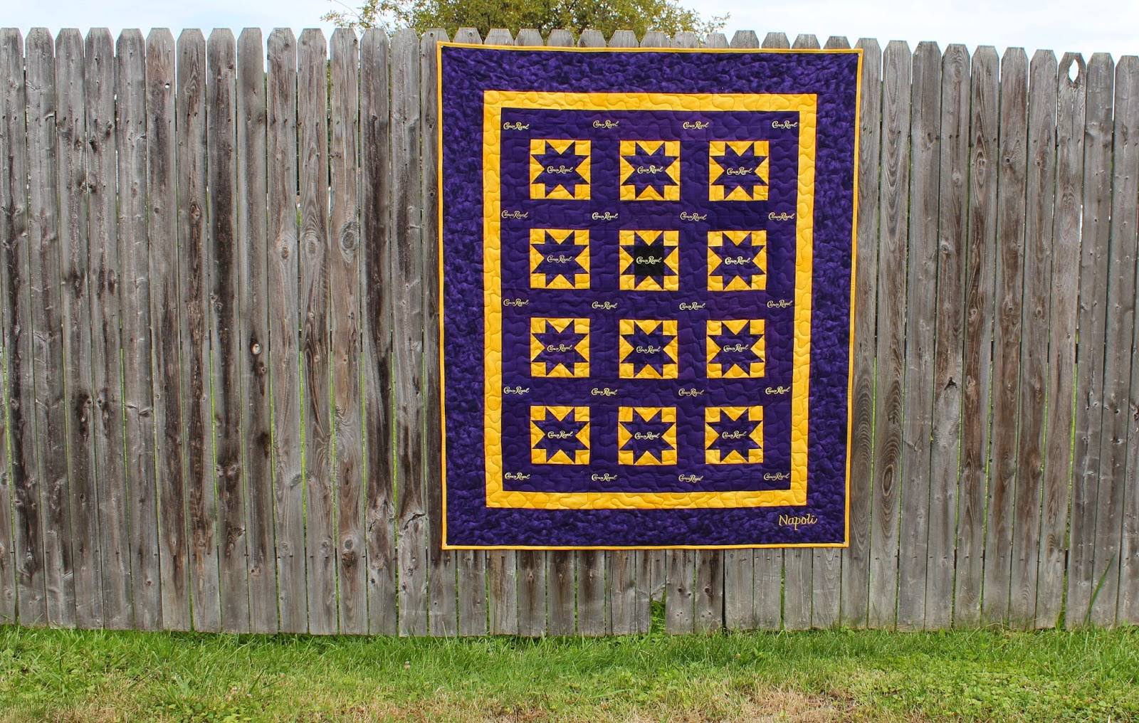 Katie's Quilts and Crafts: What? Another Crown Royal Quilt Finished?