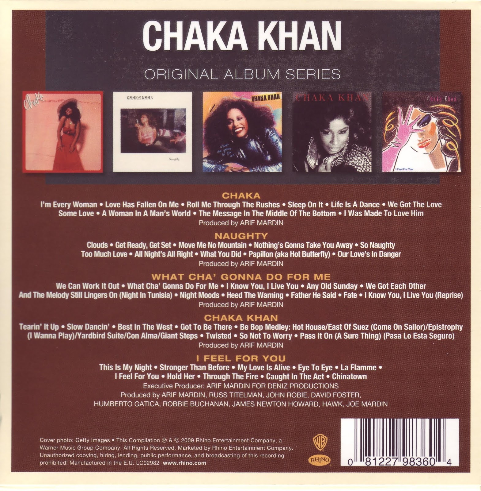 Chaka Khan - Original Album Series (5 Cds Box Set) (RESUBIDO) .