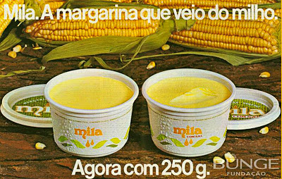 propaganda margarina Mila - Bunge 1976. história da década de 70. Reclame anos 70. Propaganda anos 70. Brazil in the 70s, Oswaldo Hernandez;