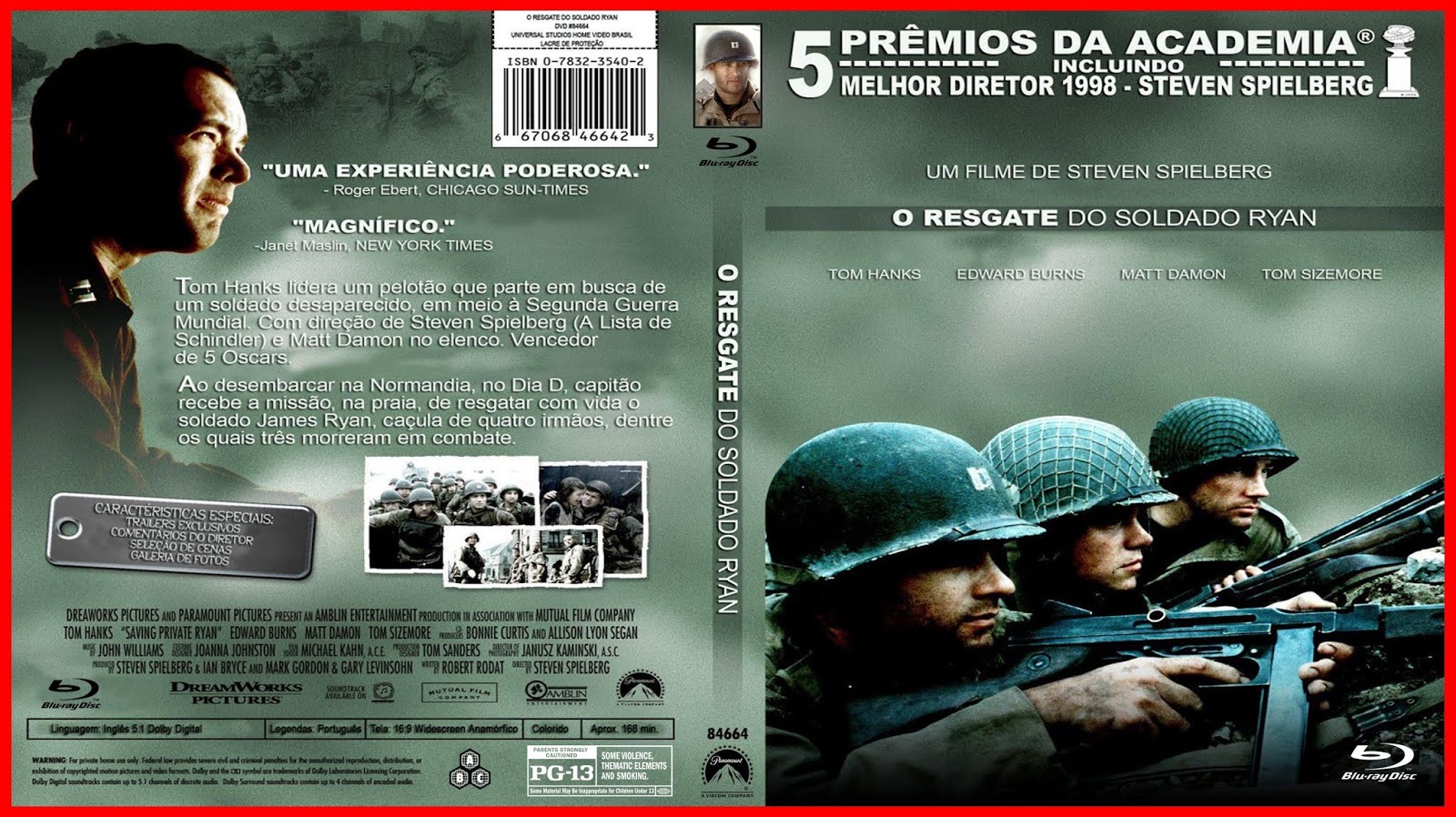 CAPAS DVDR GRATIS O Resgate do Soldado Ryan (1998) Blu Ray CAPAS DVDR GRATIS O Resgate do Soldado Ryan (1998) Blu Ray