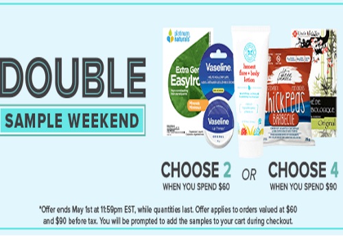 Well.ca Double Free Sample Weekend