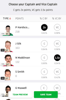 select captain and save team