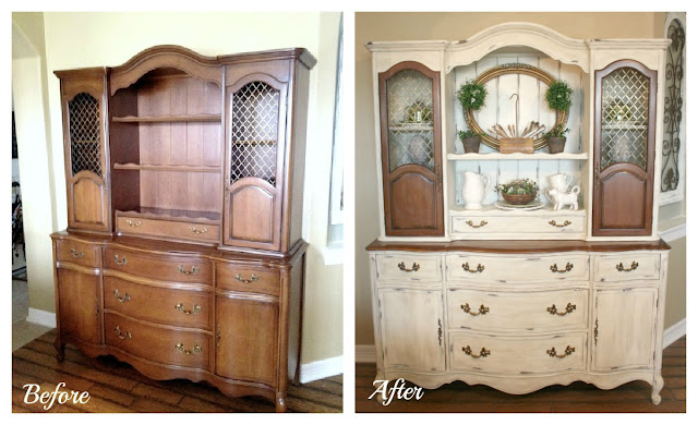 From My Front Porch To Yours Painting Dining Hutch
