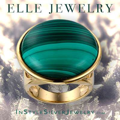 ELLE Jewelry Malachite Ring Harmony Collection  