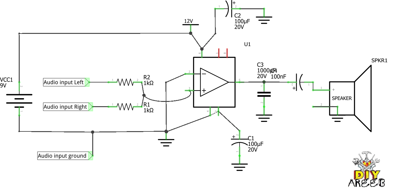 How to make a simple audio amplifier Audio Amplifier using LM386