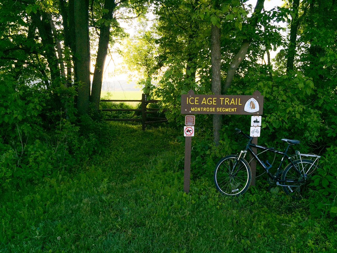 The Badger State Bike Trail and Montrose Segment of the Ice Age Trail