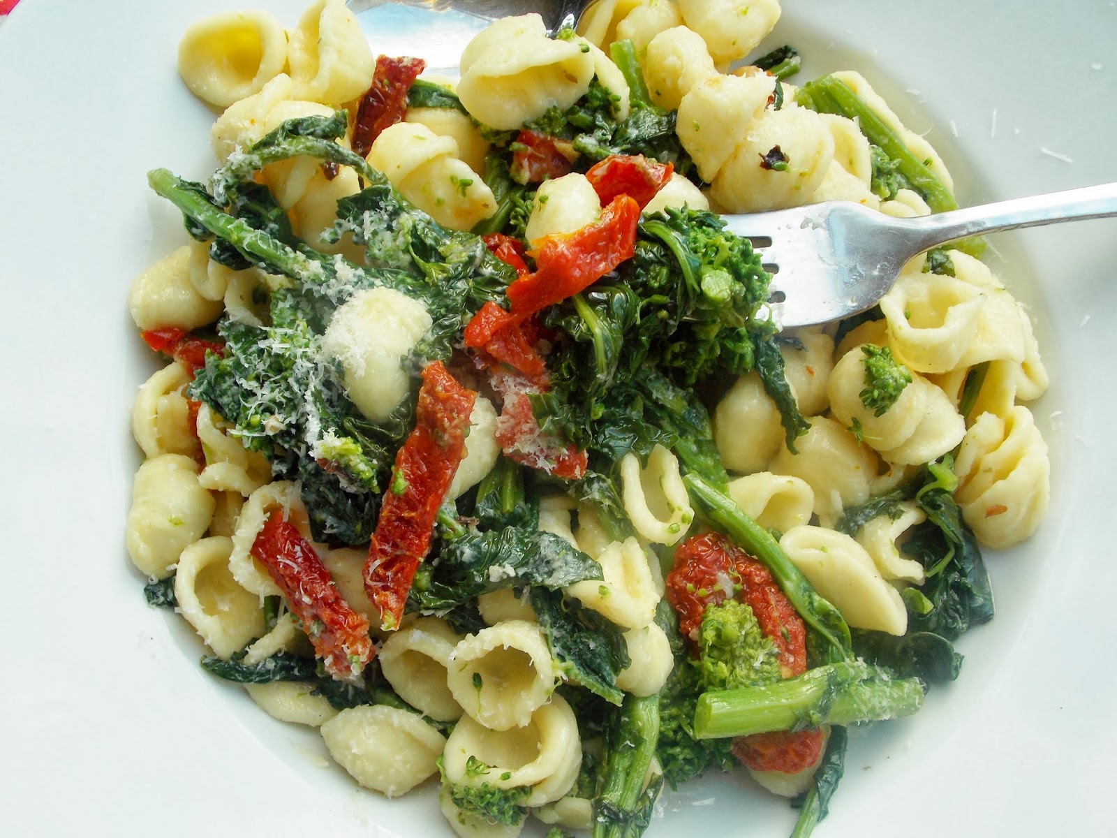 Food and Thrift Orecchiette with Broccoli Rabe and SunDried Tomatoes