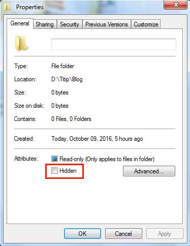How to create a folder without any icon or name