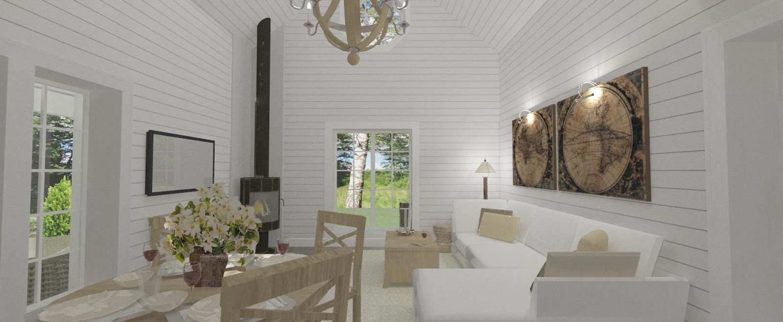 Den vita drömgården: ett eget hus på 45 kvadrat