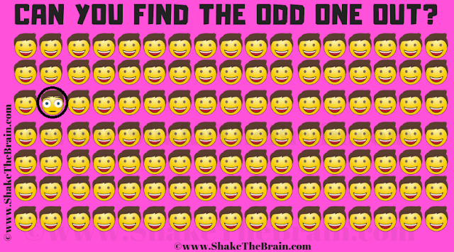 Answer of odd one out picture puzzle