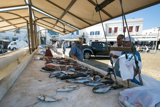 Mercato del pesce-Mykonos town