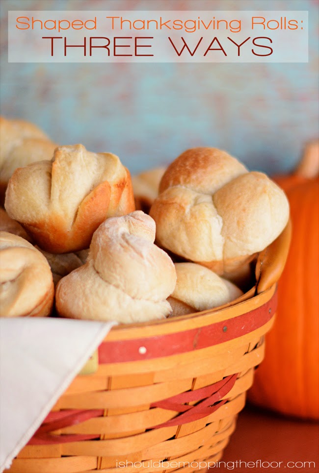 Shaped Thanksgiving Rolls: Three Ways | Use one bag of frozen bread rolls to really get some creative rolls this holiday season.