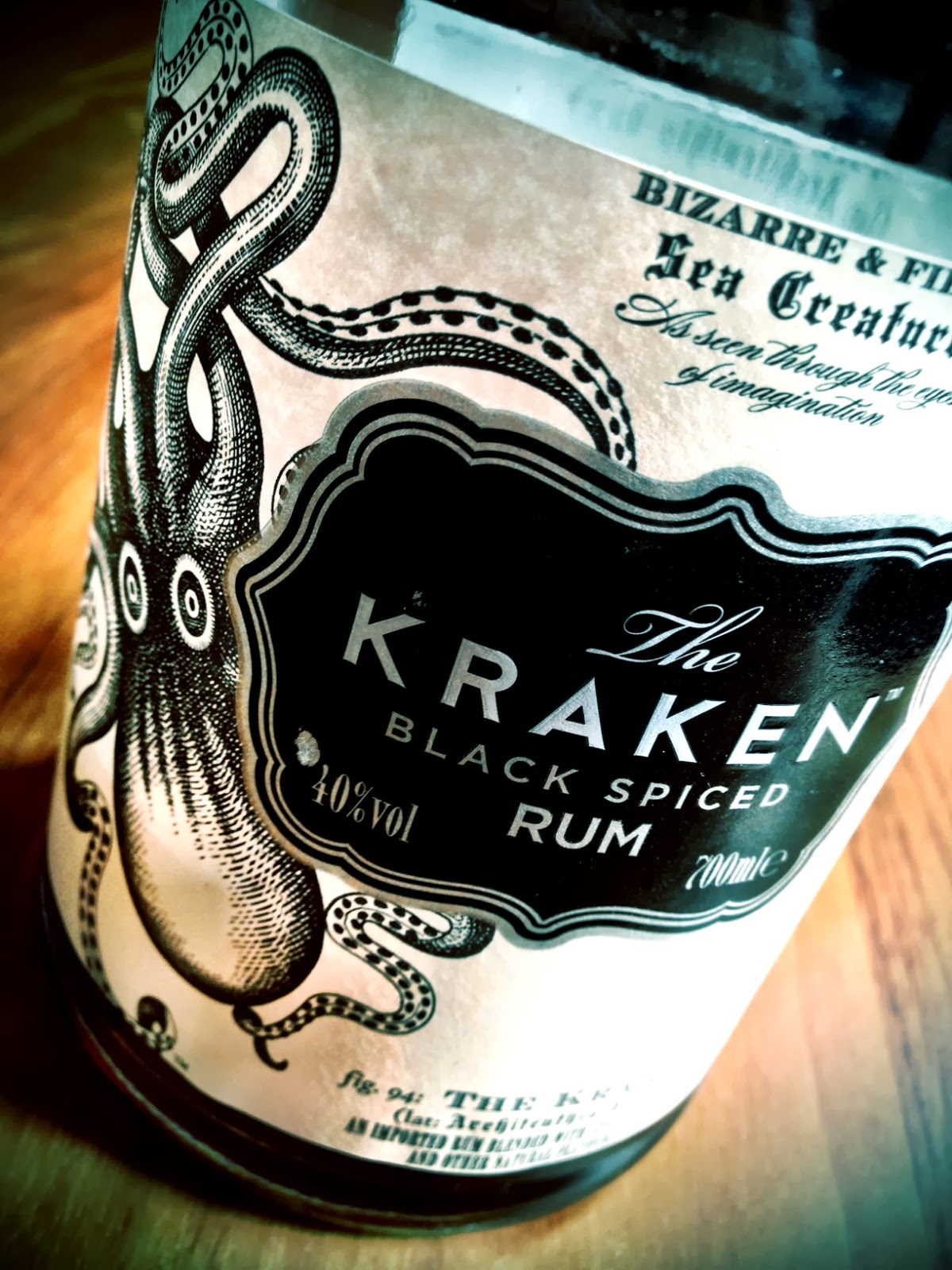 mini kraken rum bottle