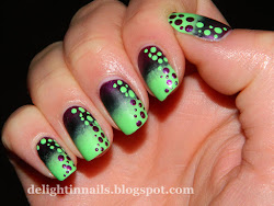 nail purple gradient matte dots polka nails dotticure challenge aween stylish delight