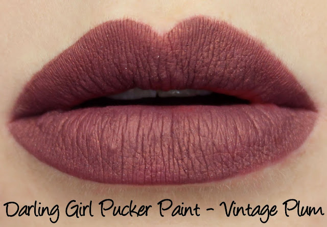 Darling Girl Pucker Paints - Vintage Plum Swatches & Review