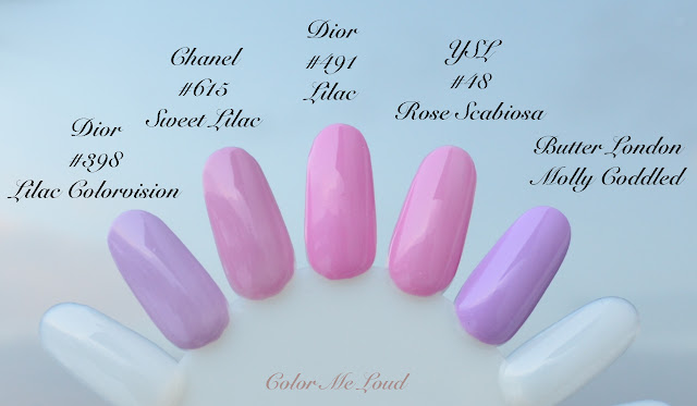 Dior Vernis #301 Bleuette, #302 Garden, #491 Lilac & #650 Pivoine for ...