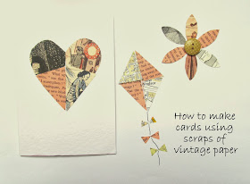 how to make cards with vintage paper ephemera