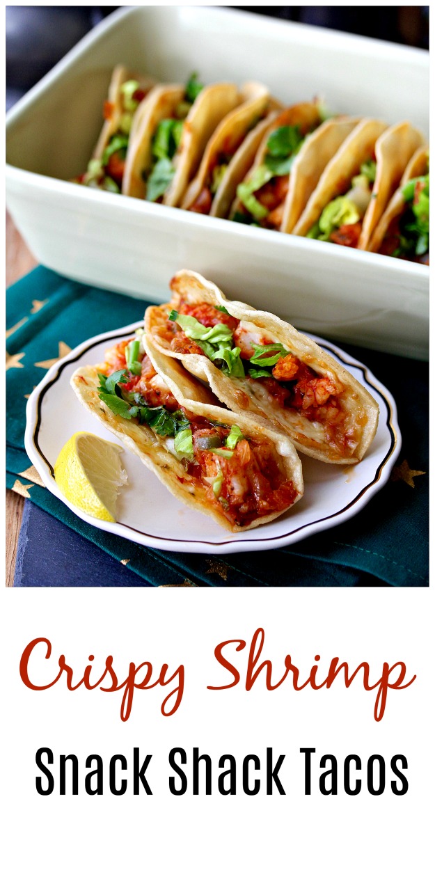 Crispy Shrimp Snack Shack Tacos #tacos #shrimp #quesadillas #foodtruckfood