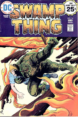 Swamp Thing v1 #14 1970s bronze age dc comic book cover art by Nestor Redondo