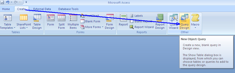 sharing: How To Create Table With SQL View in Microsoft Access