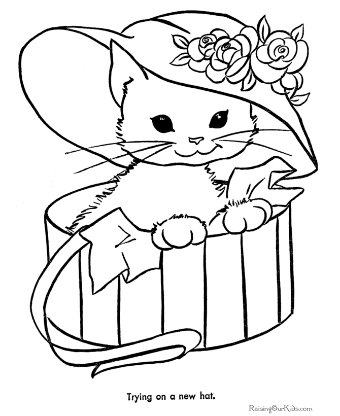 kittens coloring pages Minister Coloring