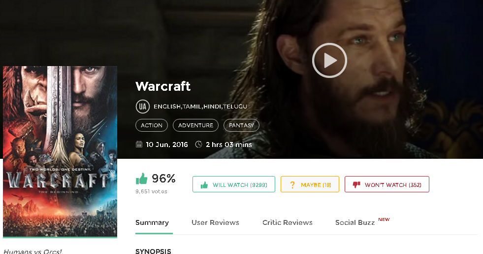 Warcraft Hindi Dubbed - Warcraft Hindi Dubbed Movie Download 300Mb