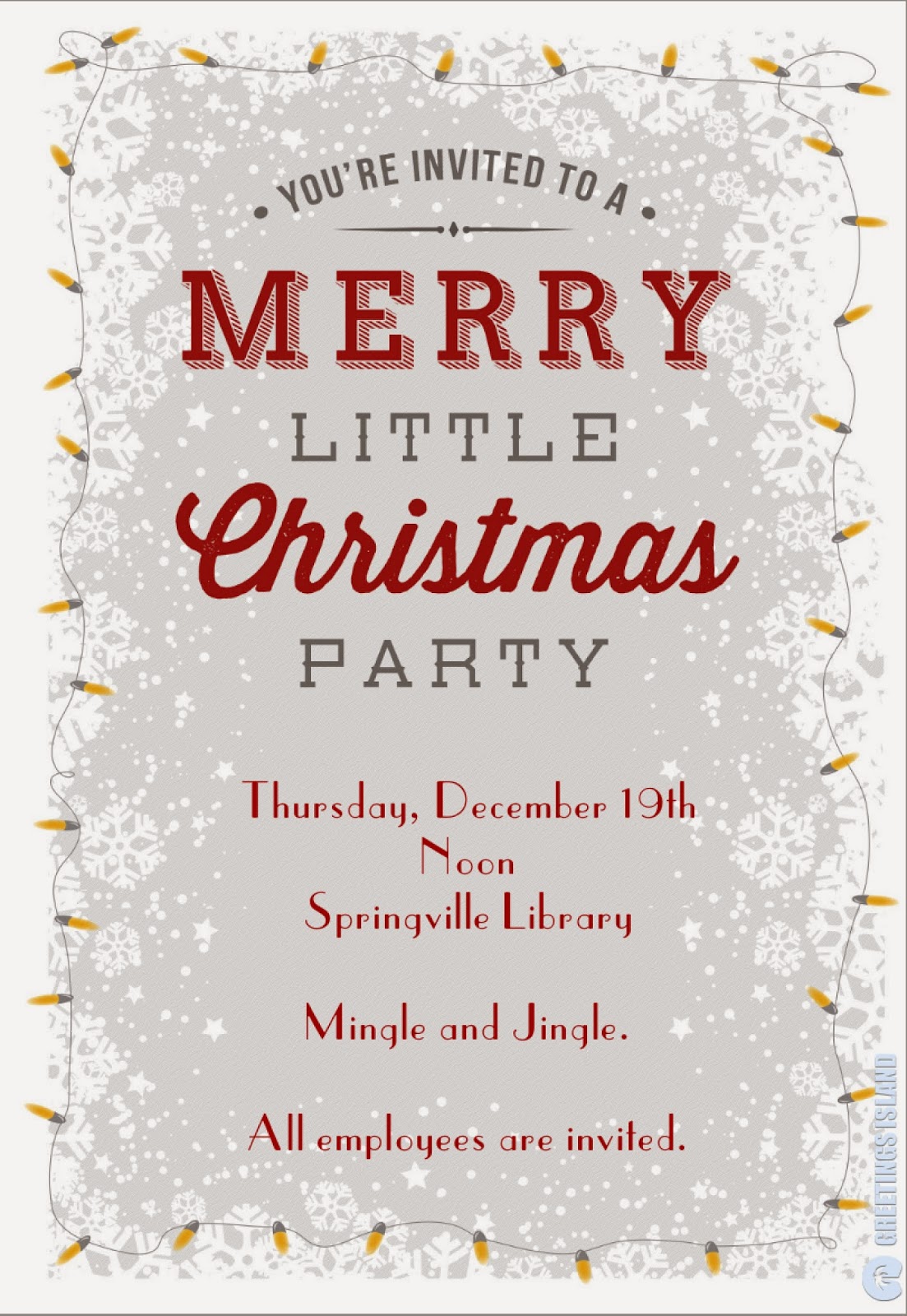 Springville City Employee News: Employee Christmas Party