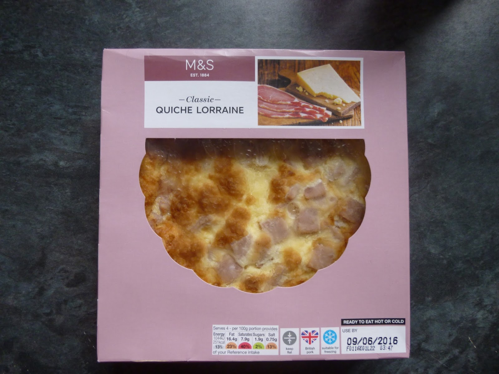 Marks & Spencer Food Reviews M&S Quiche Lorraine