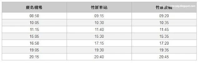 廣島機場去竹原~花小錢去旅行 