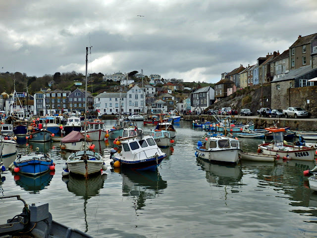 Boats at Mevagissey harbour, Cornwall