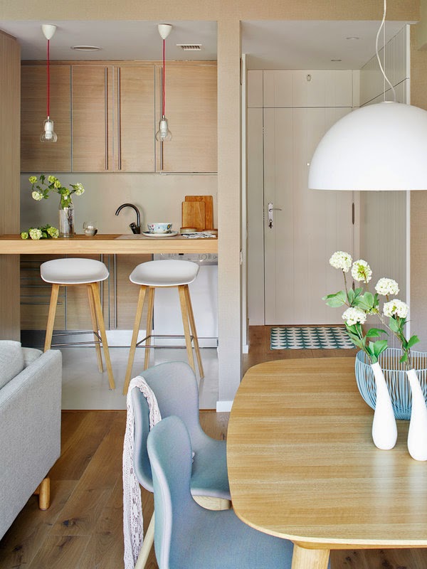 Pequeno Apartamento Decorado em tons de azul, estampas e marcenaria linda. Blog Achados de Decoração Pequeno Apartamento Decorado em tons de azul, estampas e marcenaria linda. Blog Achados de Decoração