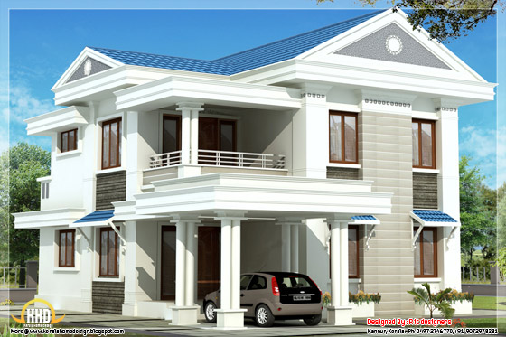 1570 square feet 3 bedroom blue roof house