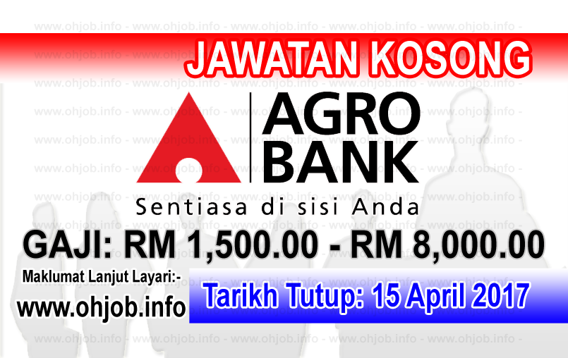 Jawatan Kerja Kosong Bank Pertanian Malaysia Berhad (AgroBank) logo www.ohjob.info april 2017