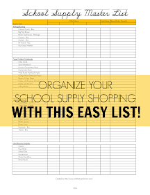 File to Style: COLLEGE SCHOOL SUPPLIES SHOPPING LIST
