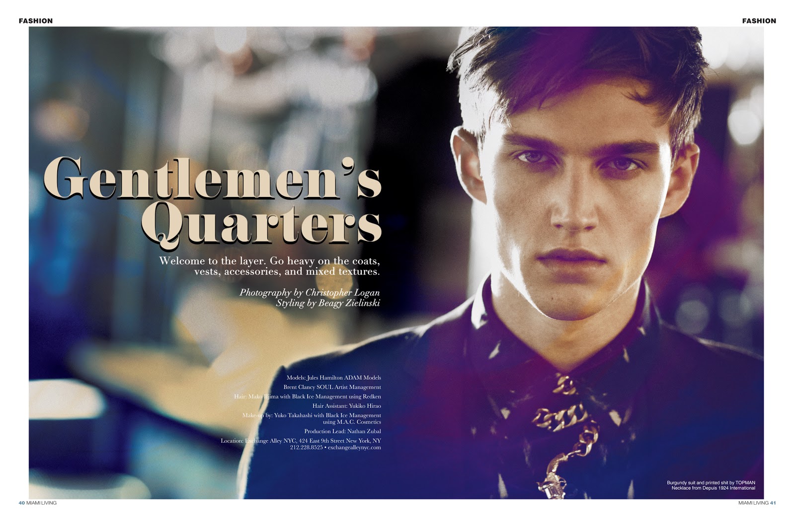 OWAIN 'MOSS' PROCTOR - EDITORIAL/LIFESTYLE: October 2012