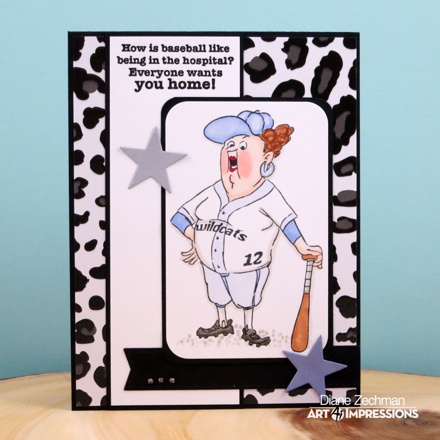 Art Impressions Blog baseball get well by Diane Zechman